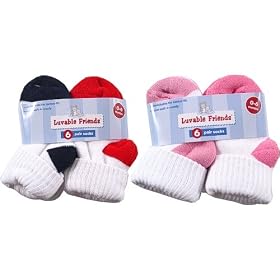 6-Pack Heel and Toe Baby Socks