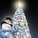 Thomas Kinkade Snowman Pre-Lit Christmas Tree: Sno' Place Like Home For The Holidays by The Bradford Exchange