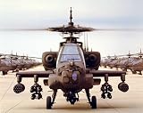 AH-64 Apache Helicopter (On Ground) Art Poster Print - 16
