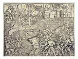 Conquest of Peru, Historia General de Las Indias Y Nuevo Mundo by Francisco Lopez de Gomara Art Giclee Poster Print by Spanish School, 24x18