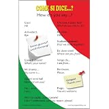 Italian Language Poster - Greetings and Common Phrases, Bilingual Chart for Classroom and Playroom ~ Long Bridge Publishing