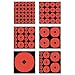 Birchwood Casey Target Spots Orange Assorted Size High-Contrast Self-Adhesive Paper Shooting Targets for Gun Practice (33928)