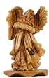 Angel olive wood Statue - Museum quality ( 12 inches high )