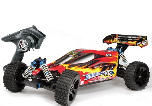 Imagen 1 de Carson 500409012 CE-5 II Dirt Attack XL 6S - Coche radio control (escala 1:5, 2,4 GHz, control remoto LCD) [importado de Alemania]