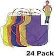 12 Pack Assorted Children's Artists Aprons Kitchen Classroom (2 PACK)