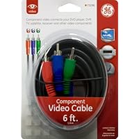 GE 73296 Component Video Cable, 6-Feet