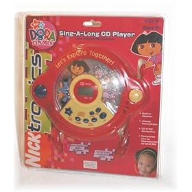 Click here to buy Dora The Explorer Sing-A-Long CD Player with Headset Microphone DTE516 by Nicktronics.