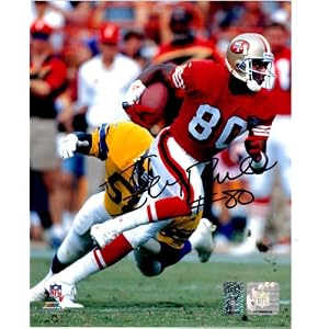 49er Christmas jerry rice signed picture