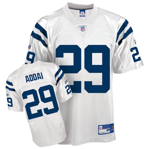 Reebok Indianapolis Colts Joseph Addai Youth Replica White Jersey Extra Large