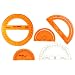 SAFE-T Protractors 360°, 4" (Set of 24)