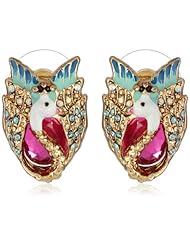 Betsey Johnson "Fairyland" Swan Stud Earrings