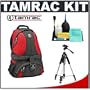 Tamrac 5547 Adventure 7 Digital SLR Camera Bag (Red/Black) + Tripod + Accessory Kit for Canon Rebel T3, T3i, T1i, T2i, EOS 60D, 5D, 7D, Nikon D3000, D3100, D5000, D5100, D7000, D300s, Olympus Evolt E-5, E-30, E-620 & Sony Alpha A560, A580, A33, A35, A55