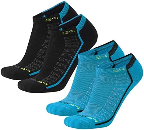Brand 59 Original 2.0 Low Cut Golf Socks (Electric Blue/Black (2 Pairs), Small)