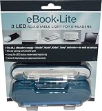 eBook Lite 3 LED Adjustable Light for E-Readers - Blue Kindle - Nook - Kobo - Sony