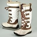 s.OLIVER Damen Langschaft Stiefel, TEX Membrane, wollweiss-braun