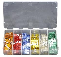 Regular Automotive Plug-In Blade ATO Fuses (120 Pieces)
