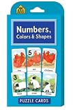 Numbers, Colors and Shapes Puzzle Cards