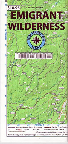 Emigrant wilderness trail map (tom harrison maps)