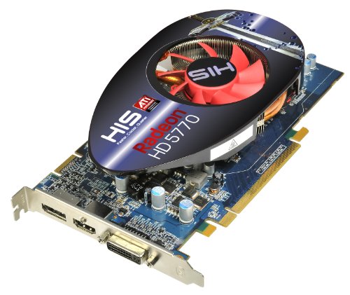 HIS ATI Radeon HD5770 1 GB DDR5 DVI/HDMI/DisplayPort PCI-Express Video Card H577FM1GD