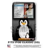 iPod Classic Skin - Penguins On Black WraptorSkinz TM Kit by TuneTattooz TM