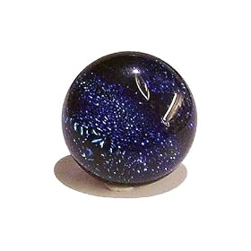 Dark Blue & Green Dichroic Glass Tie / Scarf Pin, Brooch 16mm