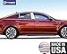 Made in USA! Compatible with 2011-2015 Kia Optima 6PC Stainless Steel Chrome Pillar Post Trim