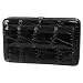 Je Veux Womens Faux Croc Print Clutch Wallet