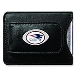 NFL New England Patriots Leather Money Clip & Card Holder