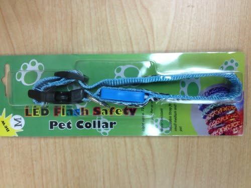 Petsholiday Led Flash Pet Leash - Blue S