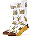 Men's Funny Novelty Athletic Cotton Crew Socks, Fun Silly Crazy Socks, Beer Me, Size 8-13