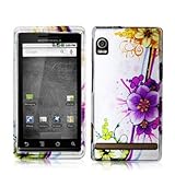 Purple Flower Chain Design Crystal Hard Skin Case Cover for Motorola Verizo ....