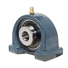 FYH UCPA201-8 Pillow Block Mounted Bearing, 2 Bolt, 1/2" Inside Diameter, Set screw Lock, Cast Iron, Inch