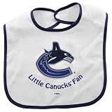 NHL McArthur Vancouver Canucks Infant White Little Fan Bib