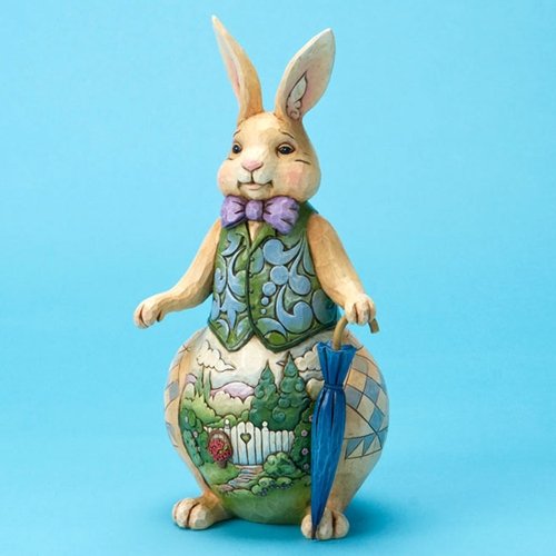 Jim Shore Easter Welcome Spring - Spring Scene Rabbit Figurine