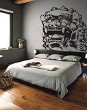 Vinyl Wall Art Decal Sticker Asian Chinese Dragon Statue 60"x60" #315b