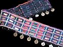 BEADED MIRROR KUCHI TRIBAL TEXTILE BELLYDANCE BELT TRIM