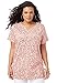Roamans Women's Plus Size Notch Neck Tunic - Prints
