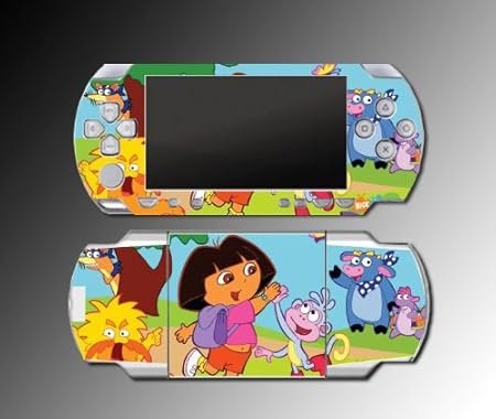 Dora the Explorer Boots Backpack game Vinyl Decal Skin Protector Cover for Sony PSP 1000 Playstation Portable