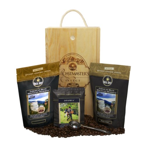 Boca Java Roast to Order Coffee, Roastmaster's Select - 100% Certified Jamaican Blue Mountain Coffee Gift Set - with Whole Bean Coffee