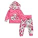 Baby Girls Long Sleeve Floral Hoodie + Pant 2 PCS Outfits Clothing Set