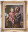 Saint Joseph by Simeone Framed Art, 16" x 20" - MADE IN ITALY