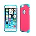 iPhone 6 Case, oneCase™ Hybrid High Impact Shockproof Protective Case Hard Plastic+Soft Silicon Rubber Armor Defender Case Cover for Apple iPhone 6 4.7 inch Screen with Stylus & Screen Protector (2 piece-Rose Red/Blue)