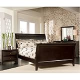 Cappuccino Sleigh Bedroom Set (California King) by Coaster
