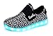 Santiro Children's Light up Shoes for Boys Girls Kids Athletic Shoes Fashion Sneakers LED Light Breathable Sneakers SSK006B1-33