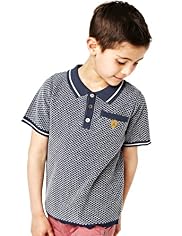 Autograph Pure Cotton Knitted Polo Shirt