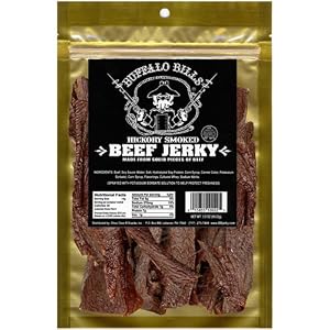 Buffalo Bills 3.5oz Premium Hickory Beef Jerky Pack (Resealable) by Buffalo Bills Premium Snacks
