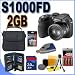 Fuji Finepix S1000FD 10.0MP 10x Optical Zoom Digital Camera (15822776) 2GB SD Memory Card Plus MORE BigVALUEInc Saver Accessory Bundle