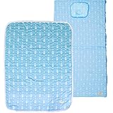 エムール 夏用 ベビー布団5点セット マトリョーシカ柄 日本製 ターコイズブルー