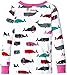 Hatley Little Girls' Pajama Set Overall Scarf Whales Girls