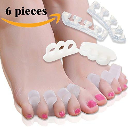 Comprehensive Toe Separators Kit! Toe Spacers, Toe Stretchers for Dancers, Yogis and Athletes,Treatment for Hammer Toe, Bunion Relief, Foot Pain Relief, Plantar Fasciitis, Hallux Valgus